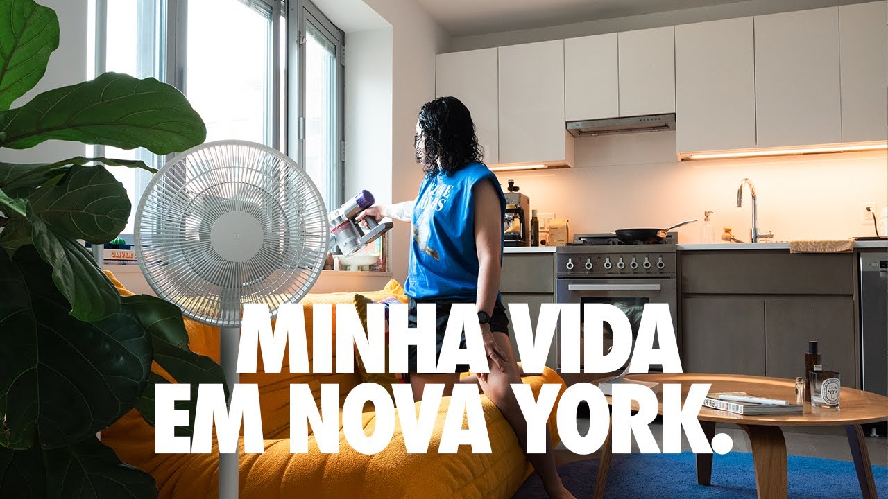 minha rotina morando no brooklyn, organizando a casa, comendo fora e compras saudáveis
