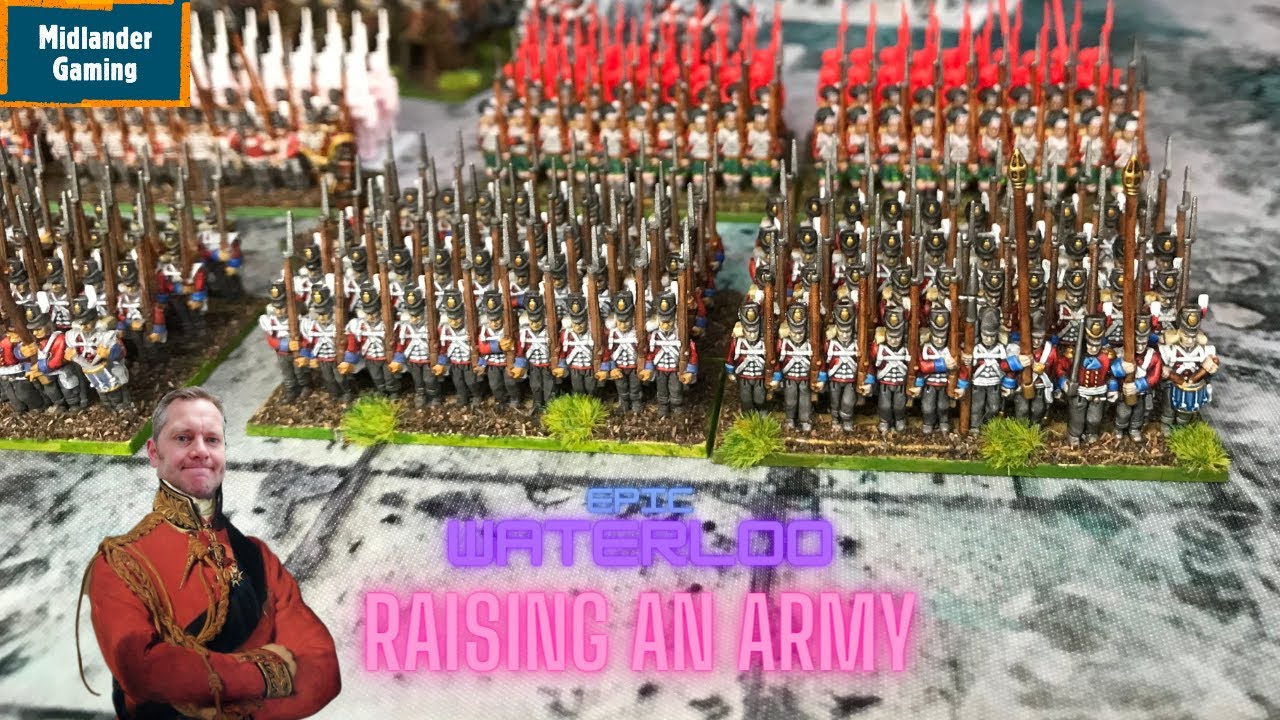 Warlord Games Waterloo Campaign epic battles black powder. 1000pt list project