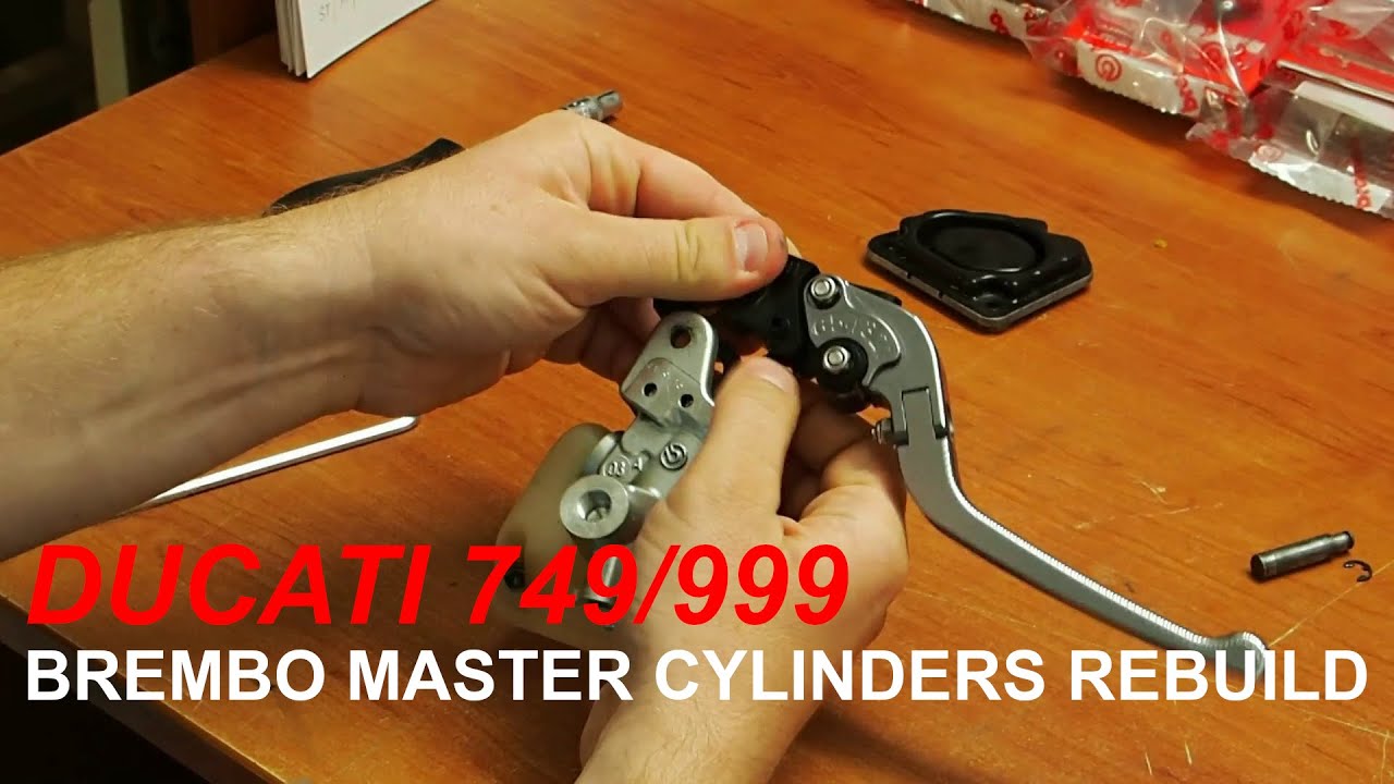 Ducati 749/999 -  Brembo master cylinders rebuild and upgrade
