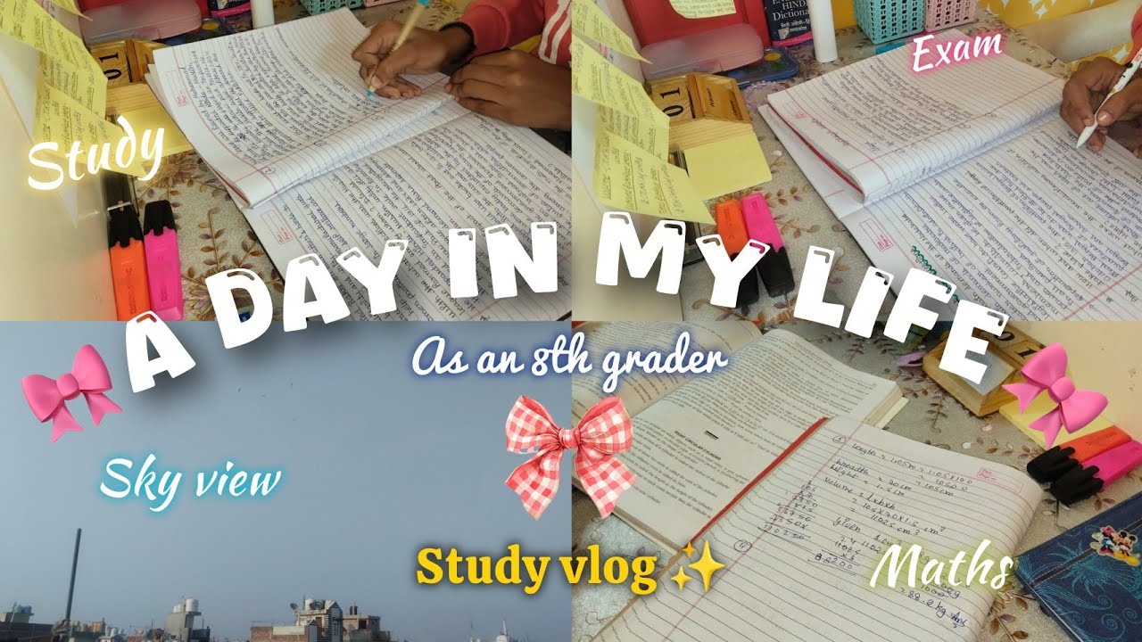 A Day in my life as an 8th grader Student| Middle school student life | •Khushi_vlogs_3 |