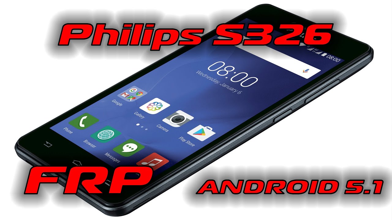 Philips S326 FRP Сброс гугл аккаунта Android 5.1