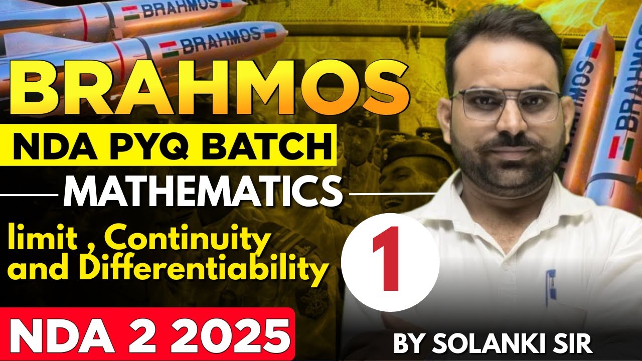 limit , Continuity and Differentiability Day - 1 | NDA PYQS Series 2025 | Maths For NDA 2 2025 | LWS
