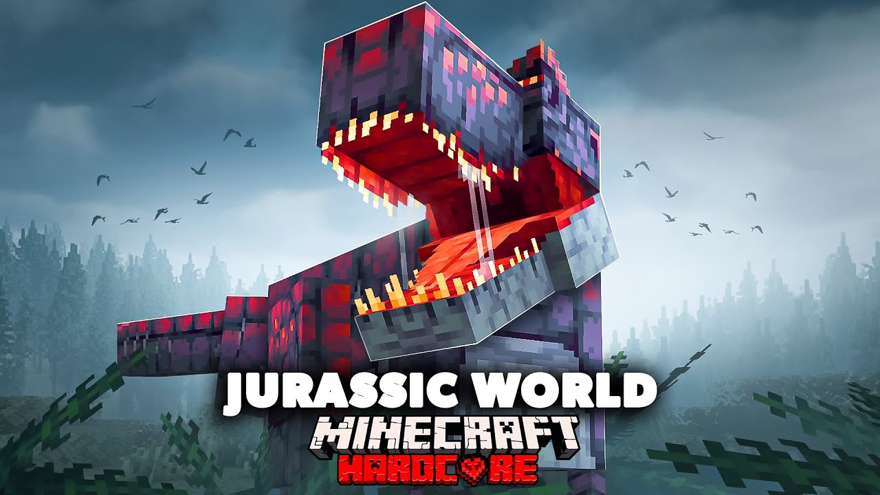 I Survived Jurassic World Rebirth in Hardcore Minecraft