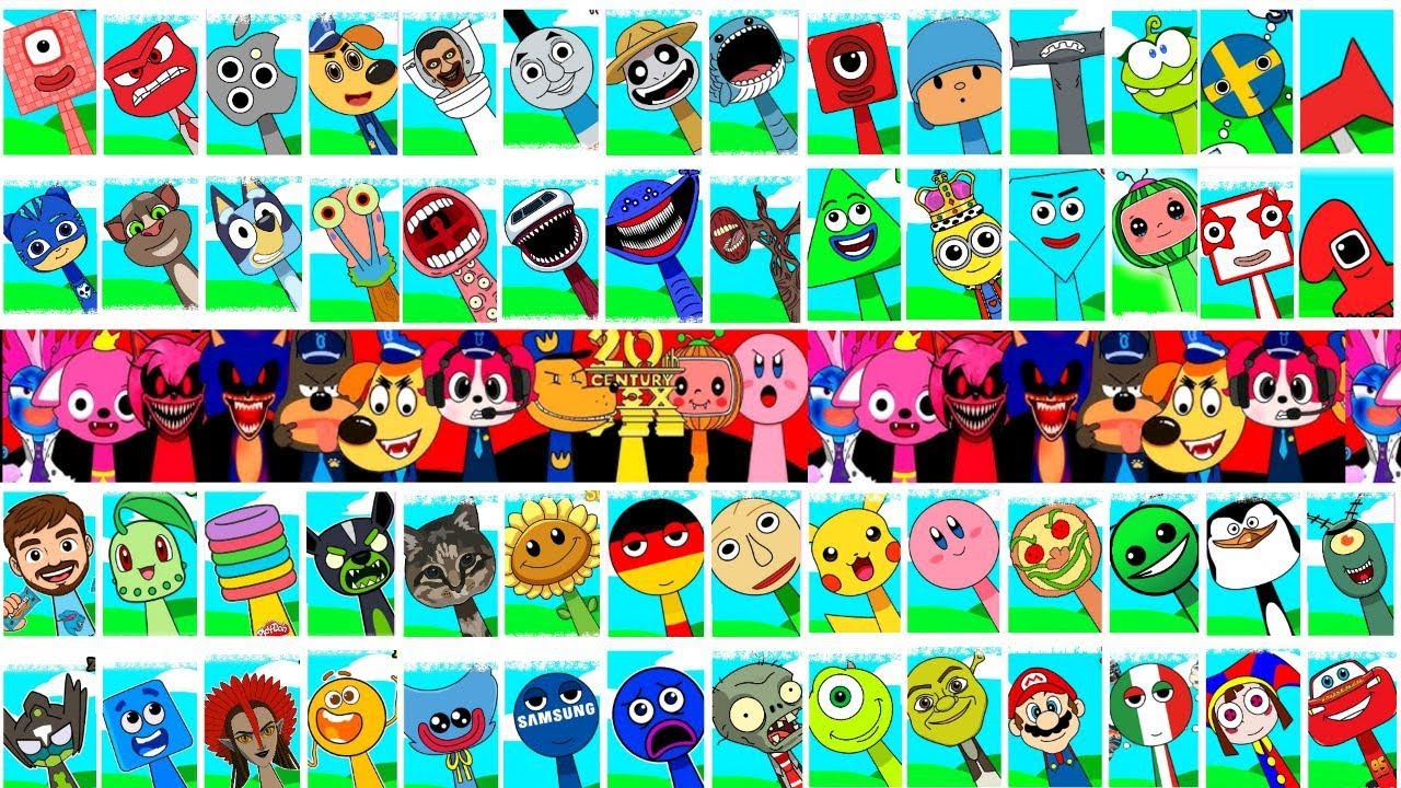 🛑 My Sprunki OC ALL Phases Incredibox Compilation COMPLETE in real ❤️ #incredibox #sprunkioc