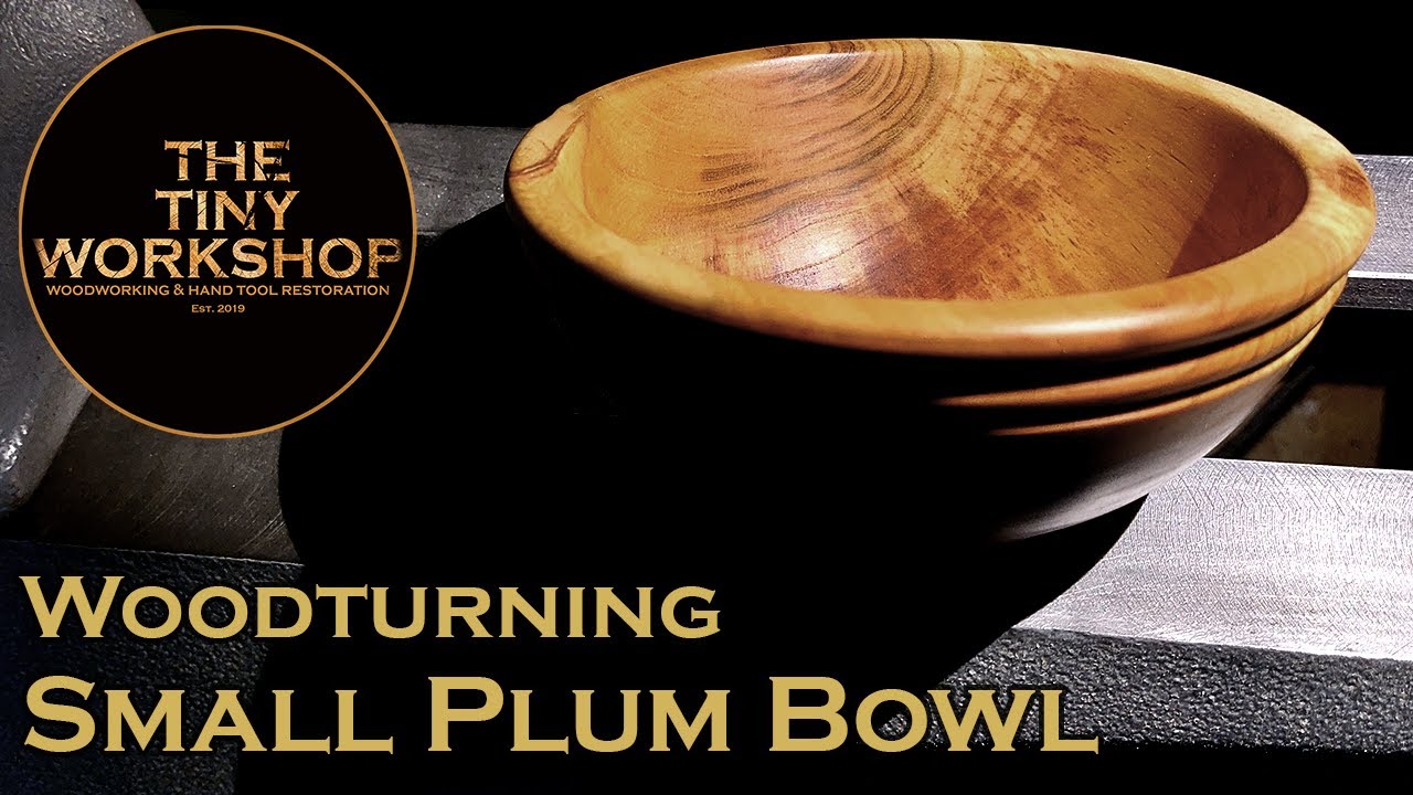 Woodturning - Small Plum Bowl
