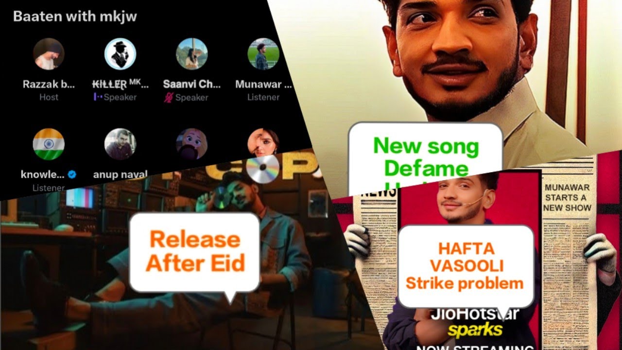 Munawar Faruqui Space Live Talk about 𝗛𝗔𝗙𝗧𝗔 𝗩𝗔𝗦𝗢𝗢𝗟𝗜 Defame First copy #munawarfaruqui #mkjw