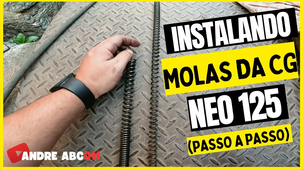 YAMAHA NEO 125 - INSTALANDO MOLAS DA CG NA NEO 125 (PASSO A PASSO)