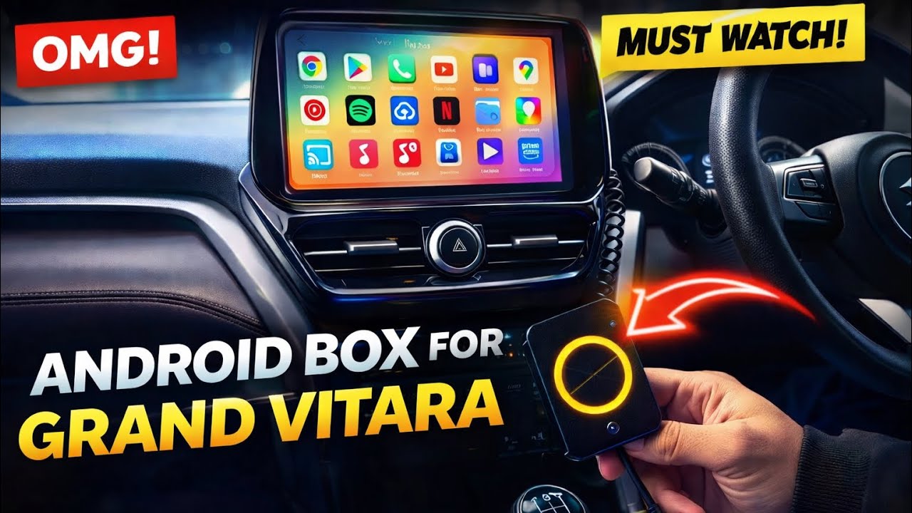 Watch Youtube, Netflix | Android Box for Grand Vitara | Full Android System on Stock Screen