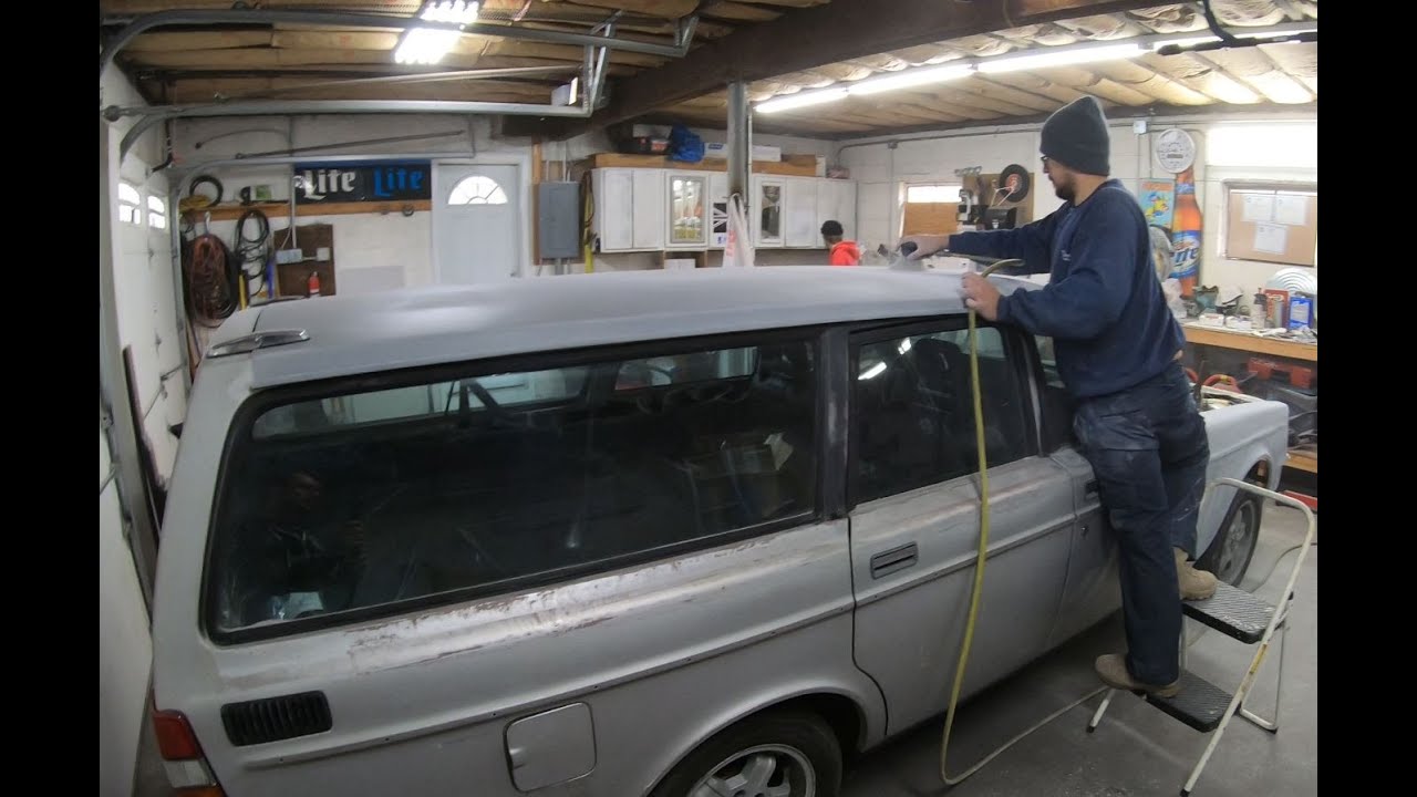 Painting and doing Body work on a 1983 Volvo 245 GLT: Part 1