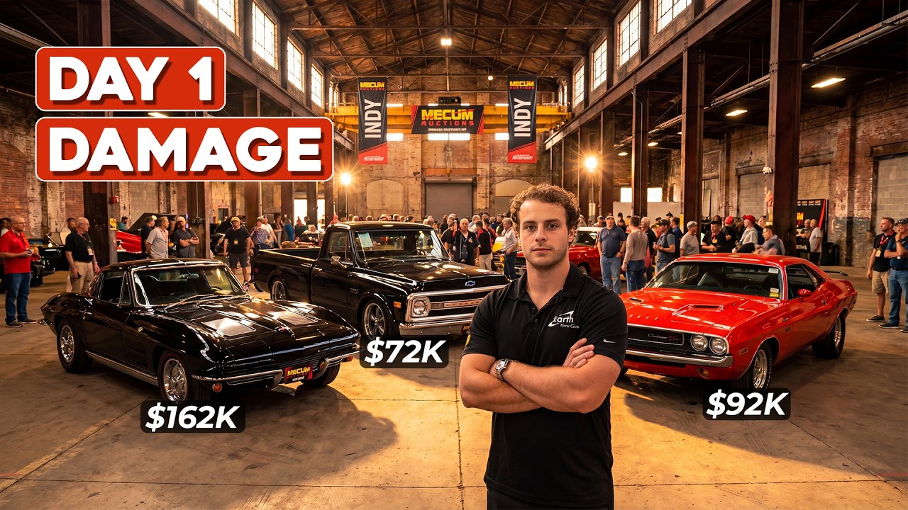 We Bought 4 Cars at Mecum Indy in One Day | Mecum Day 1