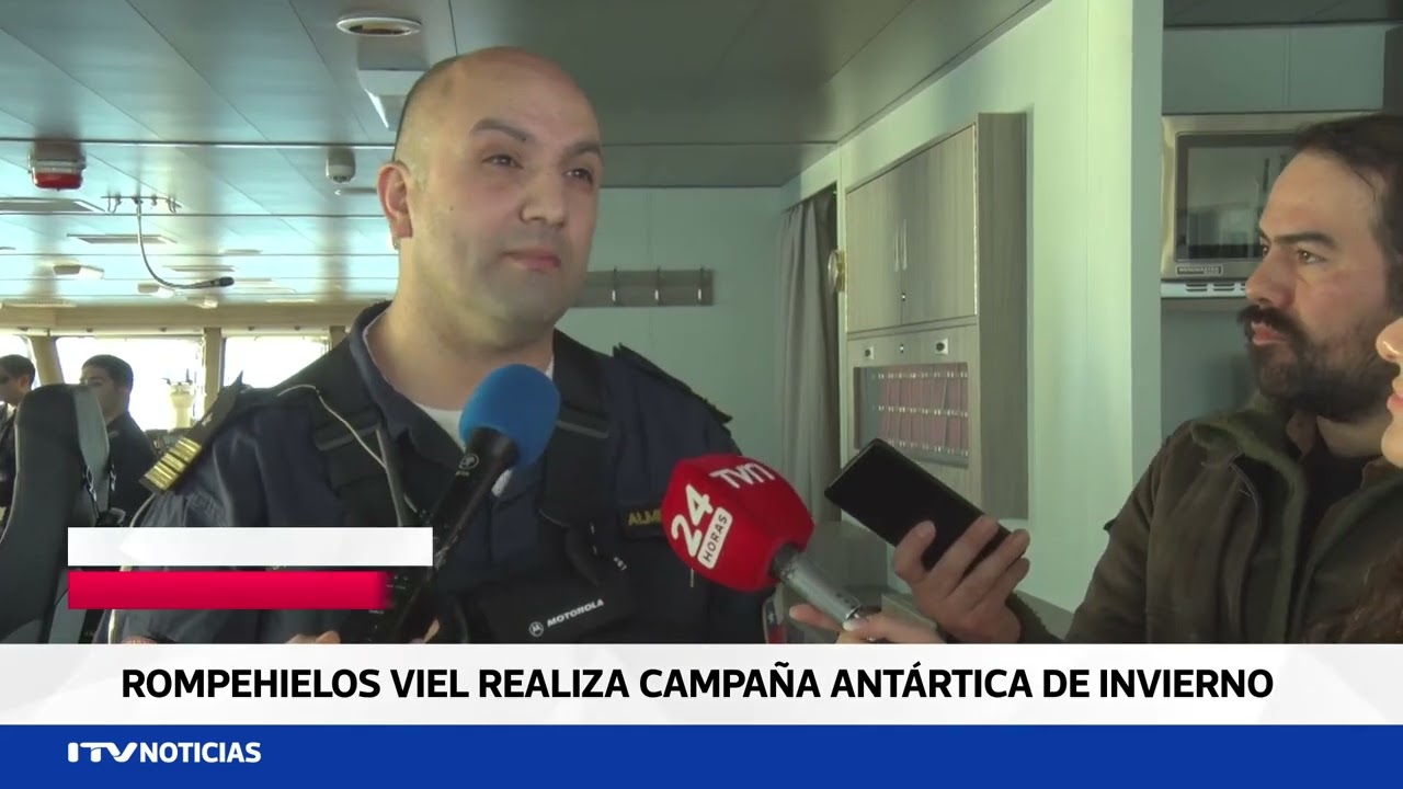 Rompehielos “Almirante Viel” zarpa hacia la Antártica en la campaña “Hielo de Invierno 2025”