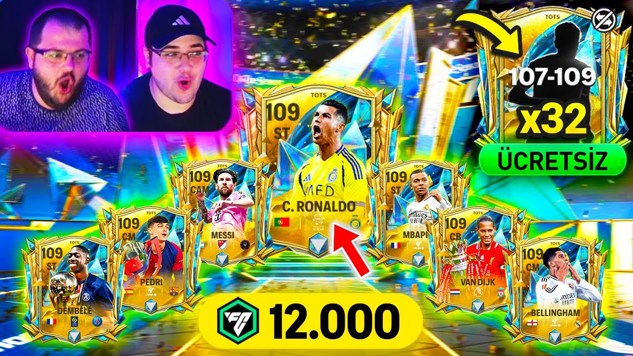 DEVASA 12000 FC POINTS UTOTS PAKET AÇILIMI HEDİYE 107-109 UTOTS PAKETİ 32 TOTS ÇIKTI REKOR FC Mobile
