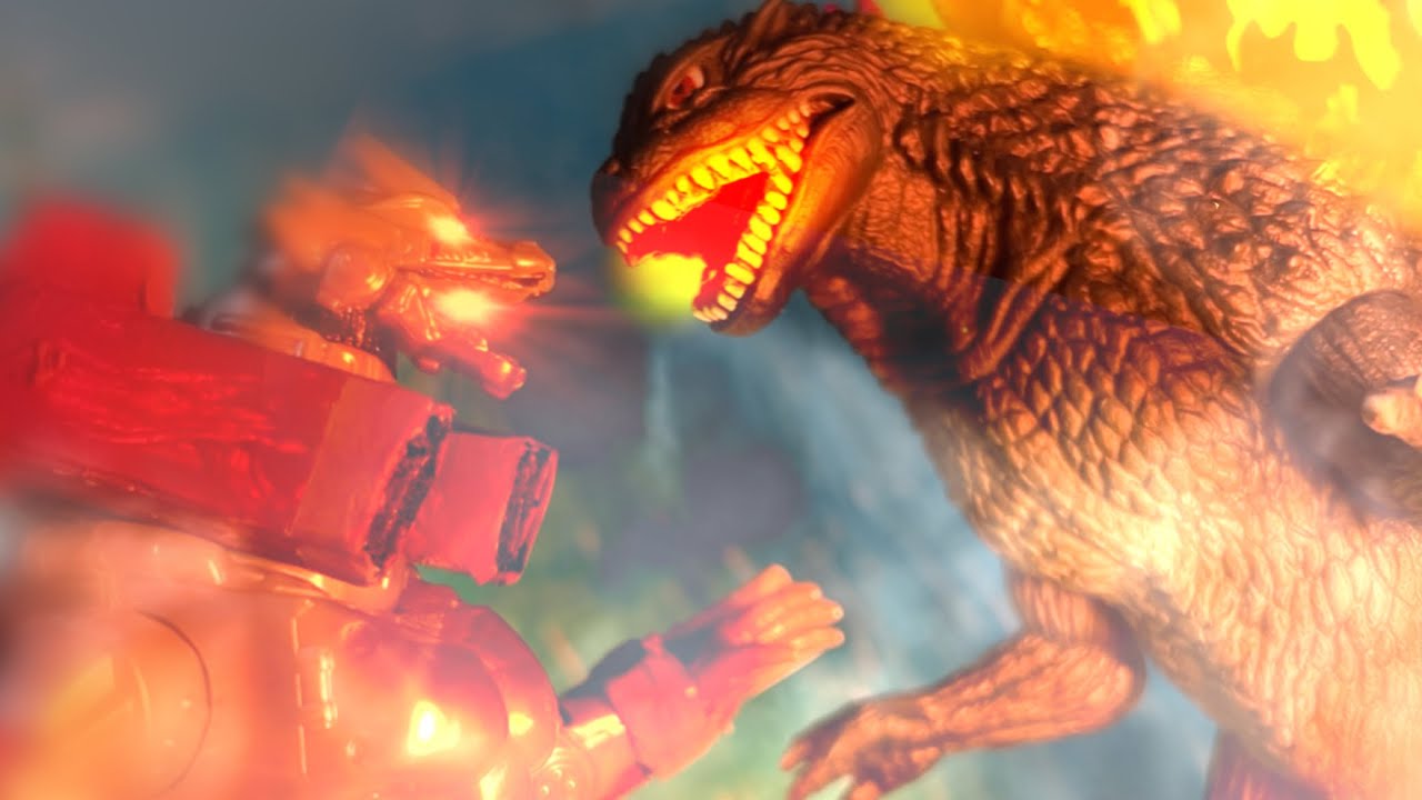 GODZILLA VS MECHAGODZILLA BATTLE STOP MOTION BATTLE