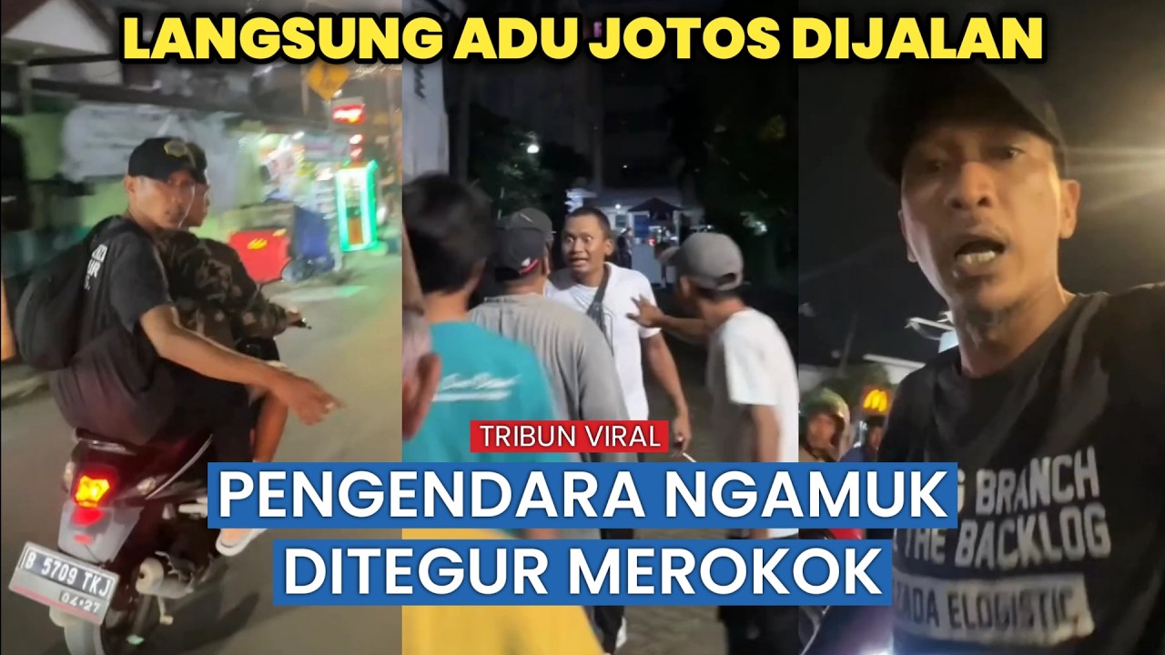 Viral di Medsos, Teguran Soal Rokok Berujung Keributan di Jalan