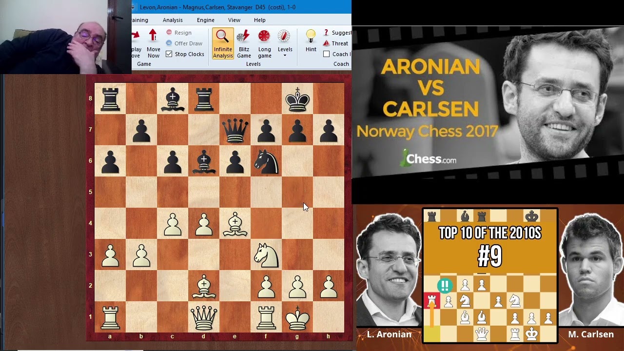 Sesiunea 442: Levon Aronian vs Magnus Carlsen, runda 4, Stavanger, 2017