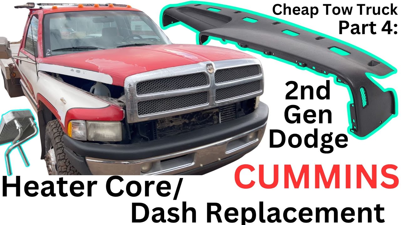 2nd Gen Dodge Gets A Dash Replacement -Cheap Tow Truck PT 4: