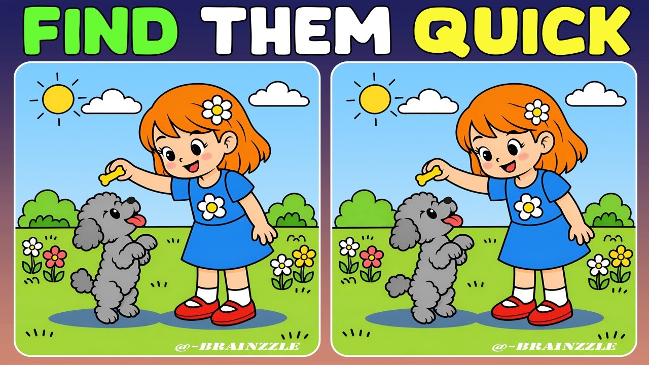 Can you spot what so many people are missing? 🧩Spot the Difference Brain Training