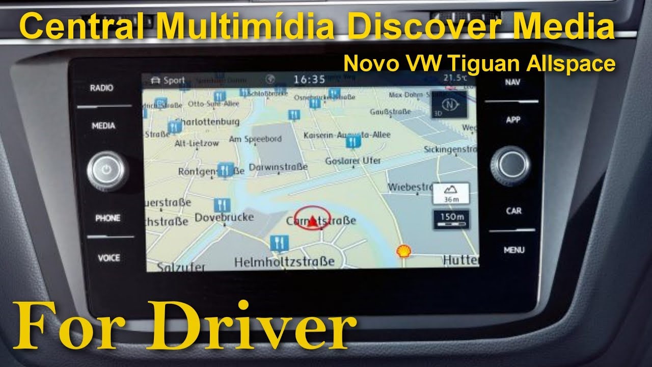 Central Multimidia Discover Media vw Tiguan Allspace Comfortline (Canal For Driver)