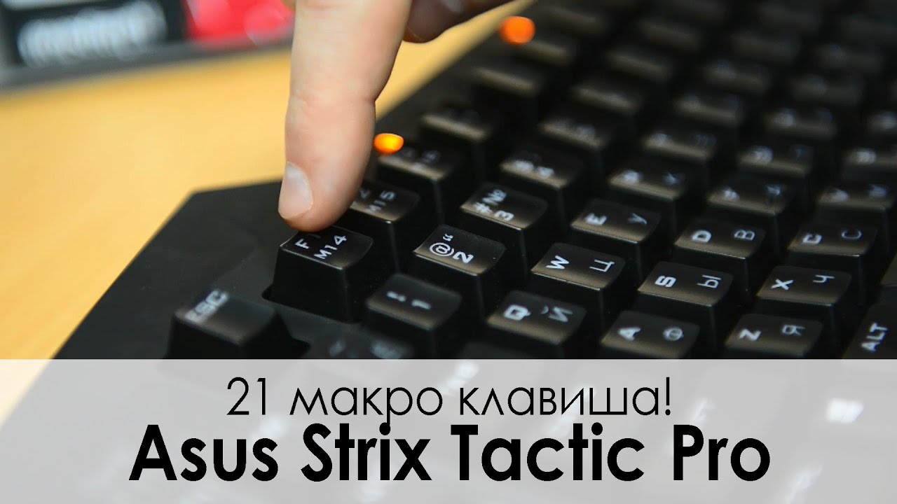 Обзор игровой клавиатуры Asus STRIX Tactic Pro &mdash; Только Cherry!