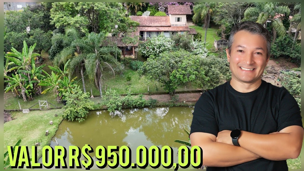 Chácara com lago e riacho a venda, 6 mil m², valor abaixo do avaliado, casa térrea, #chácara #riacho
