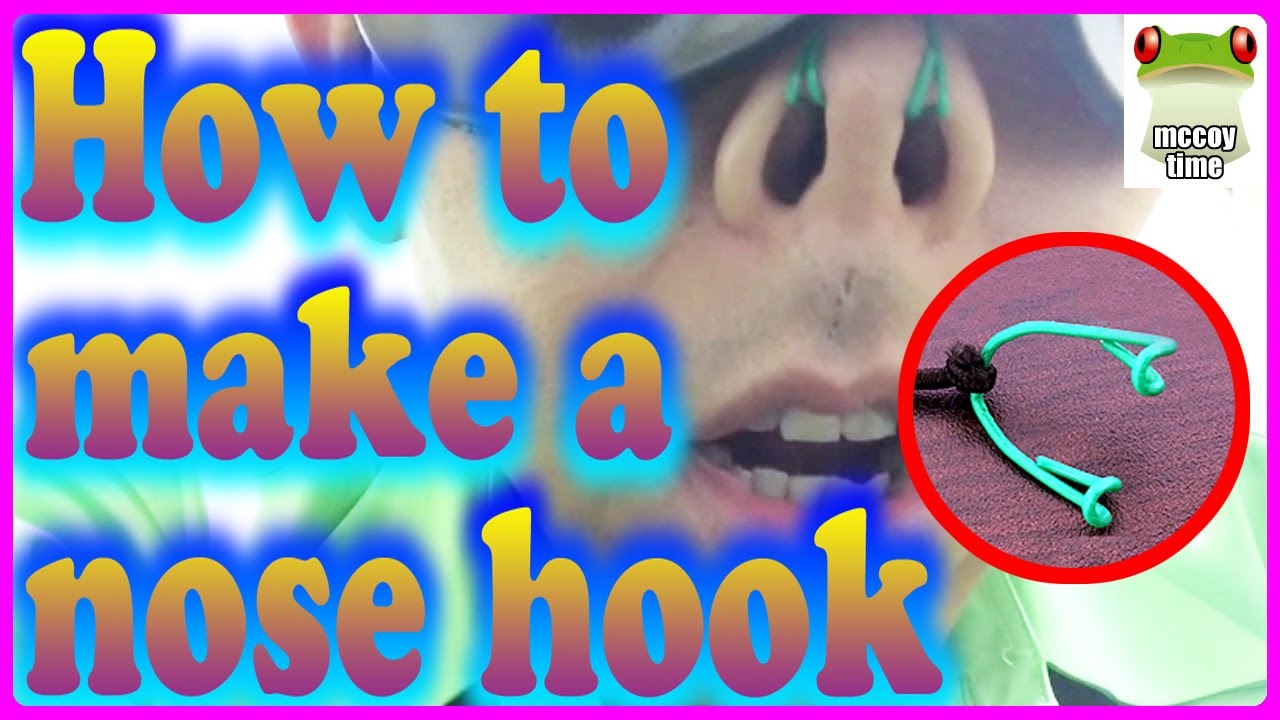 How to make a nose hook / Very easy and fast !! / Let's try ♪