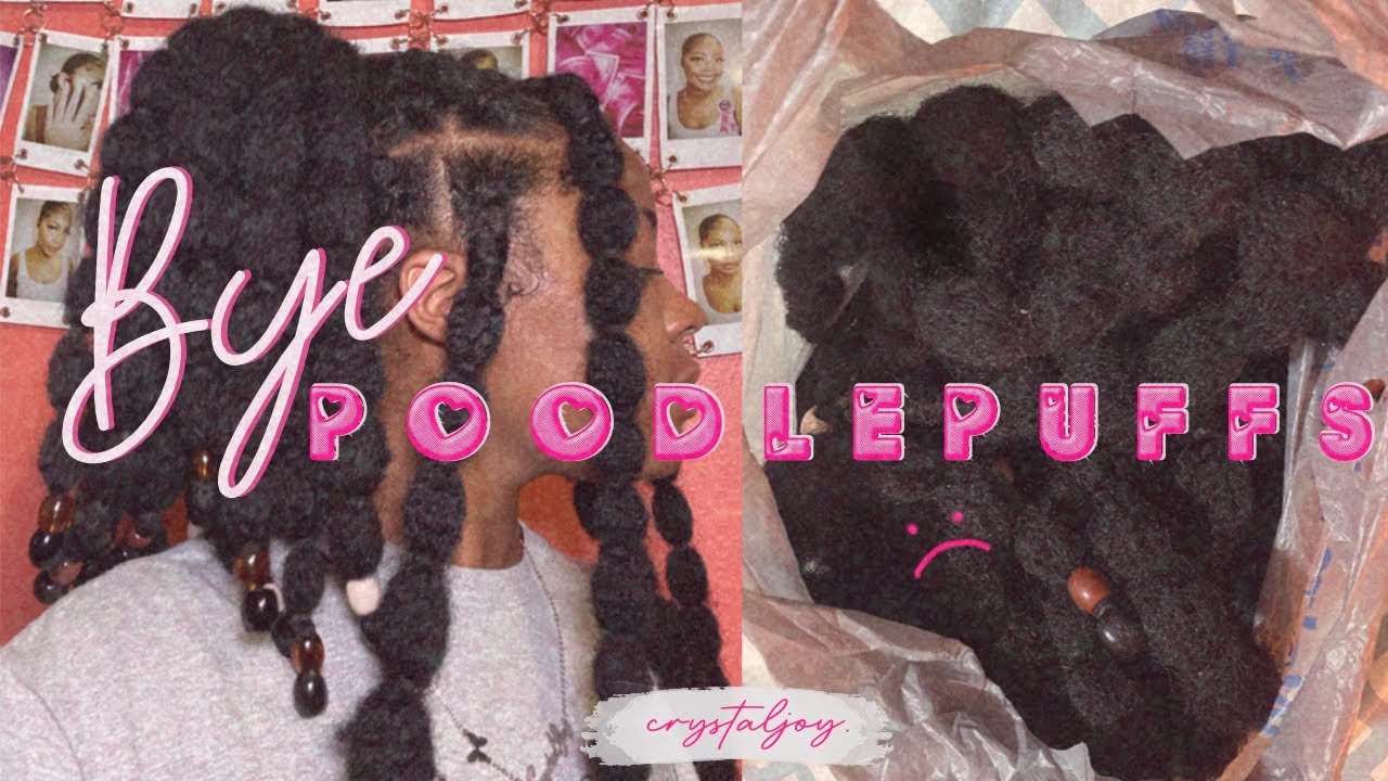 how to take poodlepuffs down | wash day routine + twist out 💗