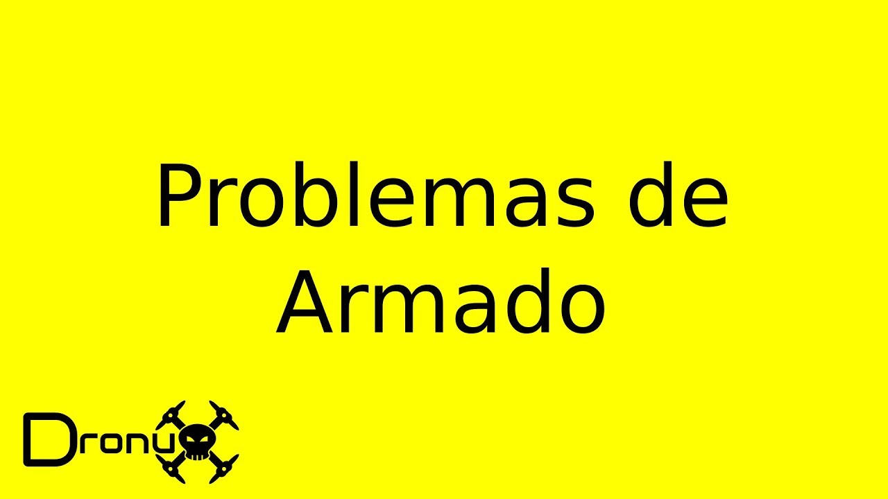 ¿Tu drone no arma? Guia para Betaflight y parientes