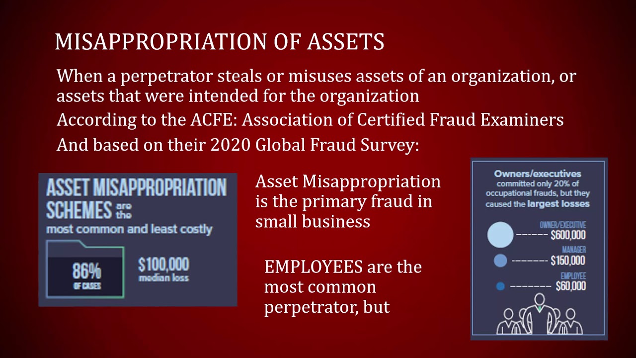 AUDIT CLASS   CH2 Lecture 1   Intro to Fraud   Misappropriation of Assets