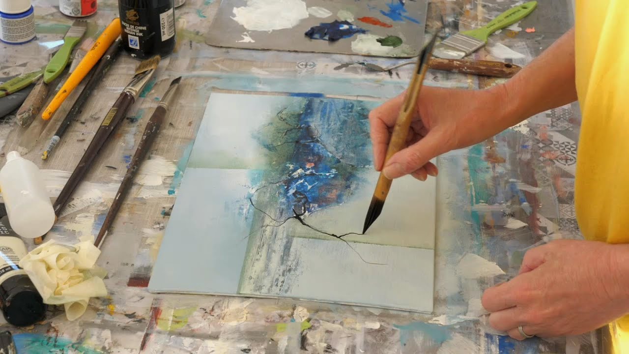 Abstract Painting / Demonstration peinture abstraite / Acrylique
