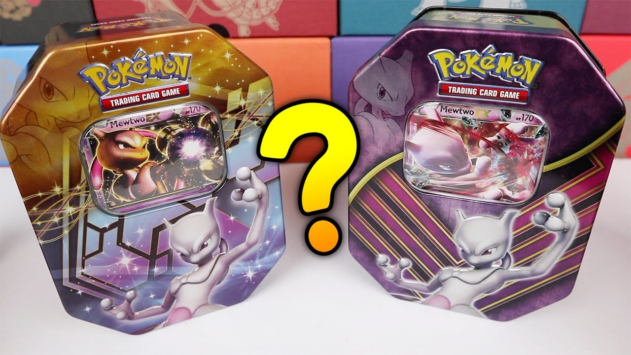 OLD vs NEW MEWTWO EX TINS! Pokemon Card Opening