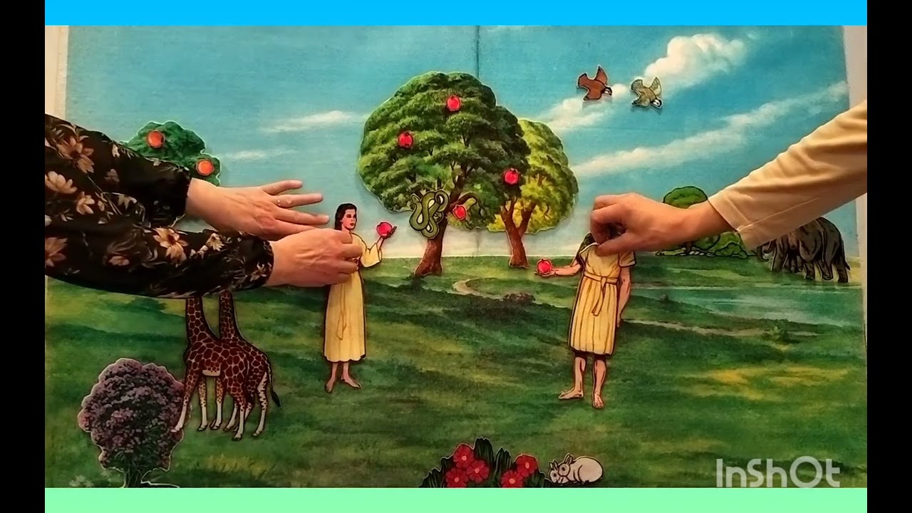 Pyhäkoulu 2. jakso. Ihmisen luominen ja syntiin lankeemus.