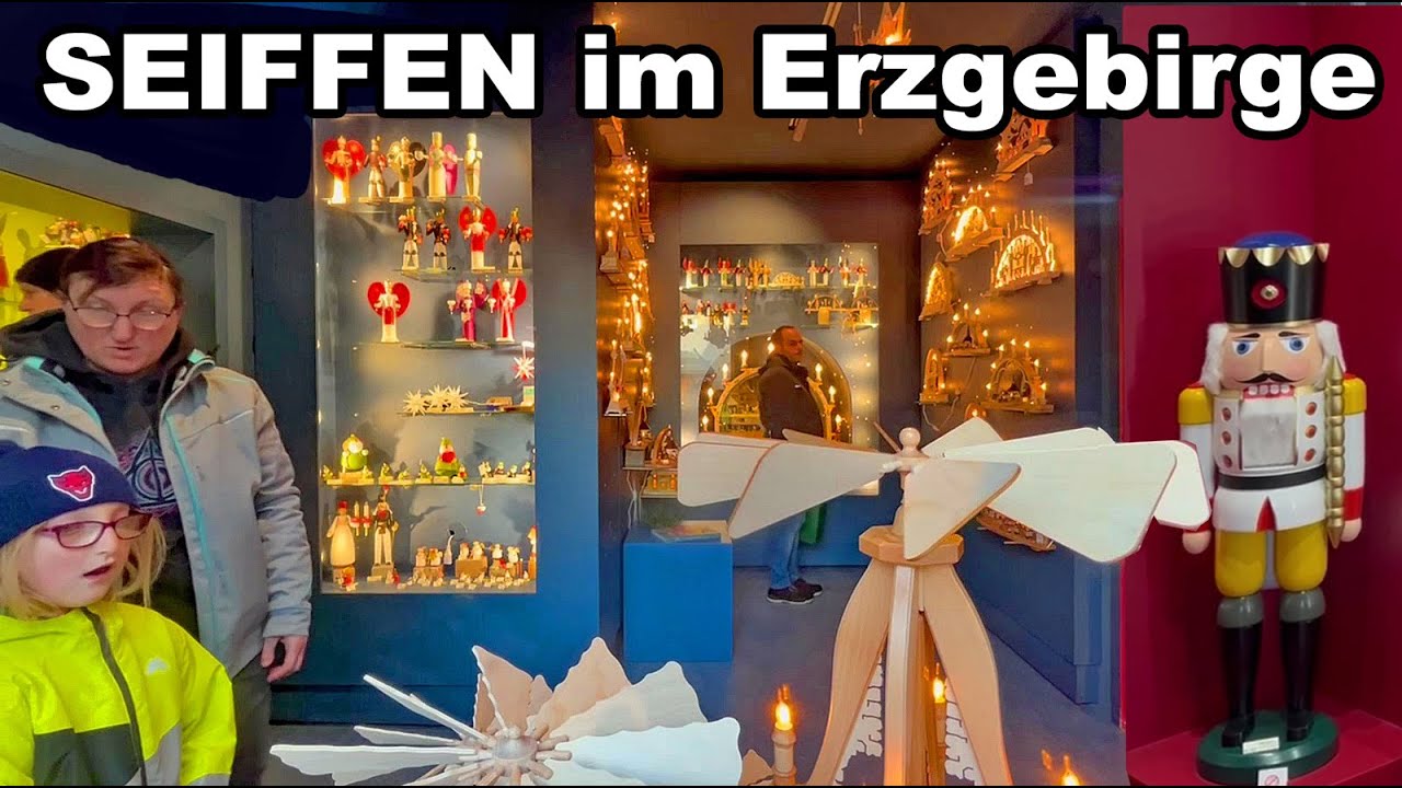SEIFFEN das SPIELZEUG-DORF im ERZGEBIRGE   - ALTES HANDELSHAUS  / Dregeno-Fachgeschäft - WEIHNACHTEN