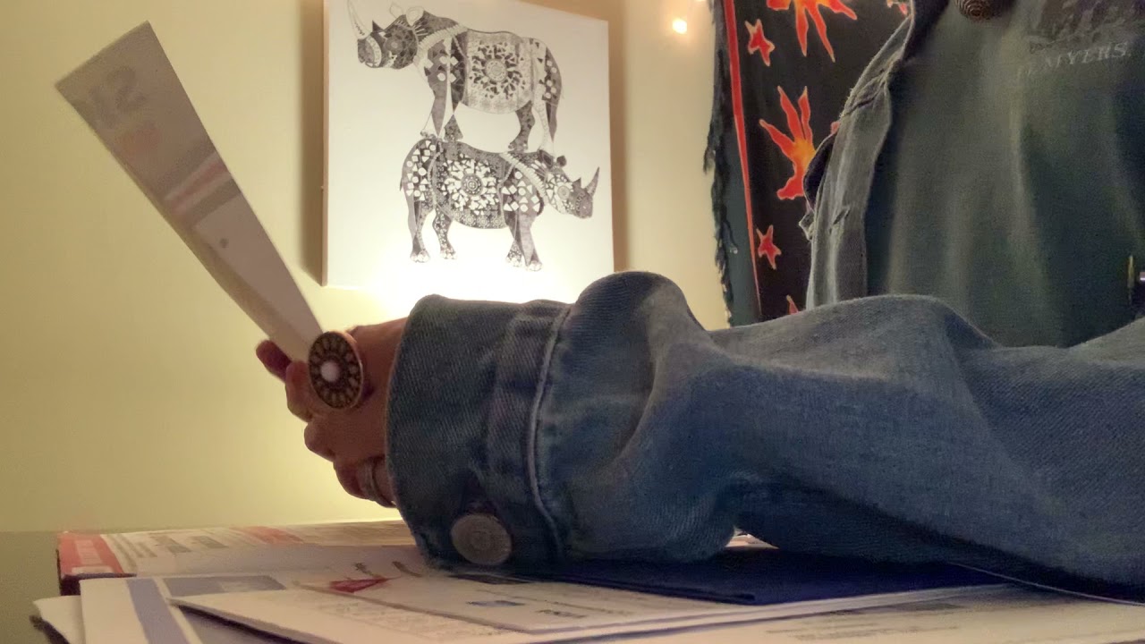 ASMR paper noises and page turning