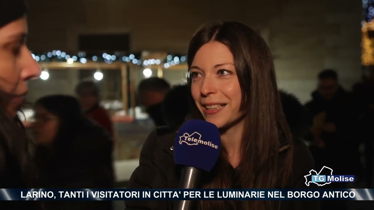 Larino, tanti i visitatori in città per le luminarie nel borgo antico