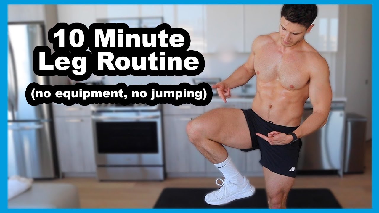 10 Minute Leg Workout (no jumping required)! | Sam Cushing
