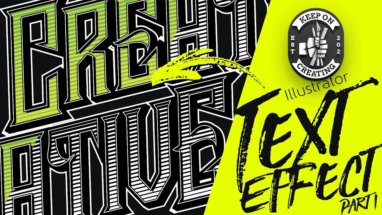 Illustrator Tutorial  - Text Effects One and Multi Color No Rip Needed adobe illustrator