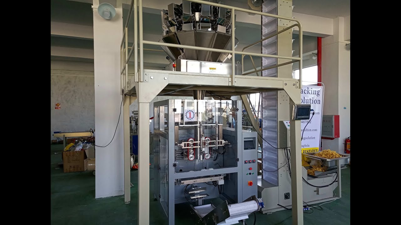 Full automatic packing and weighting system- model 720 packing machine & 14 multi heads weigher