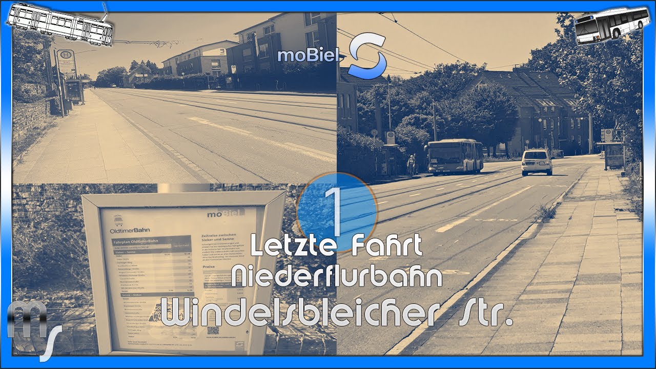 Linie 1🚇Haltestelle (Windelsbleicher Str.) 🚇Niederflurbahn Letzte Fahrt!