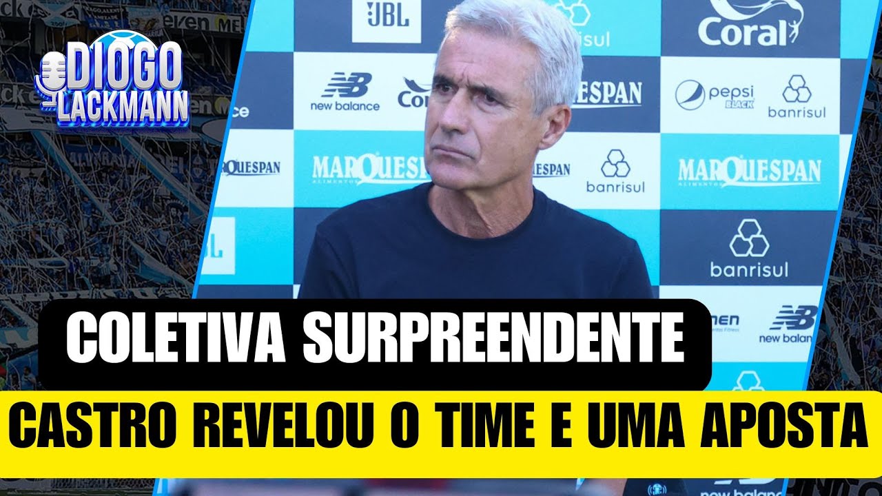 SURPRESA NA COLETIVA: LUIS CASTRO REVELOU TIME E APOSTA PRO GRENAL | FIM DA NOVELA