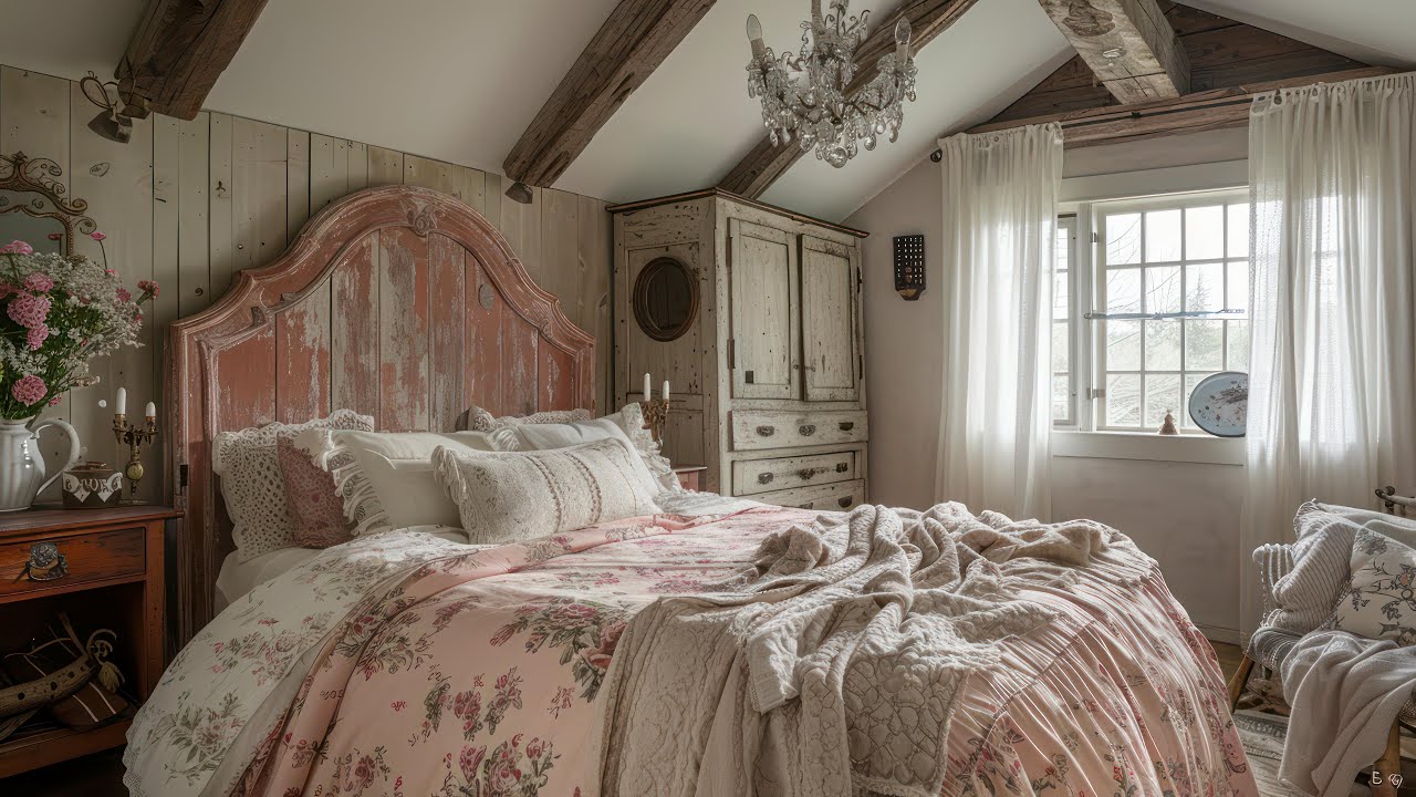 Beautiful Vintage Shabby Chic Cottage Decorating Ideas Using Heirlooms & Pastel Charm