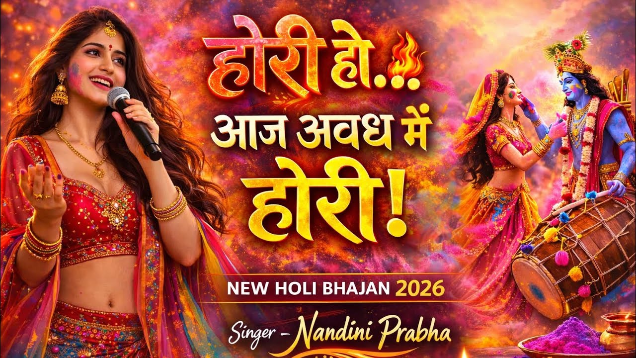 आज अवध में होरी रे रसिया | Holi Bhajan 2026 | Ram Siya Holi | Nandini Prabha