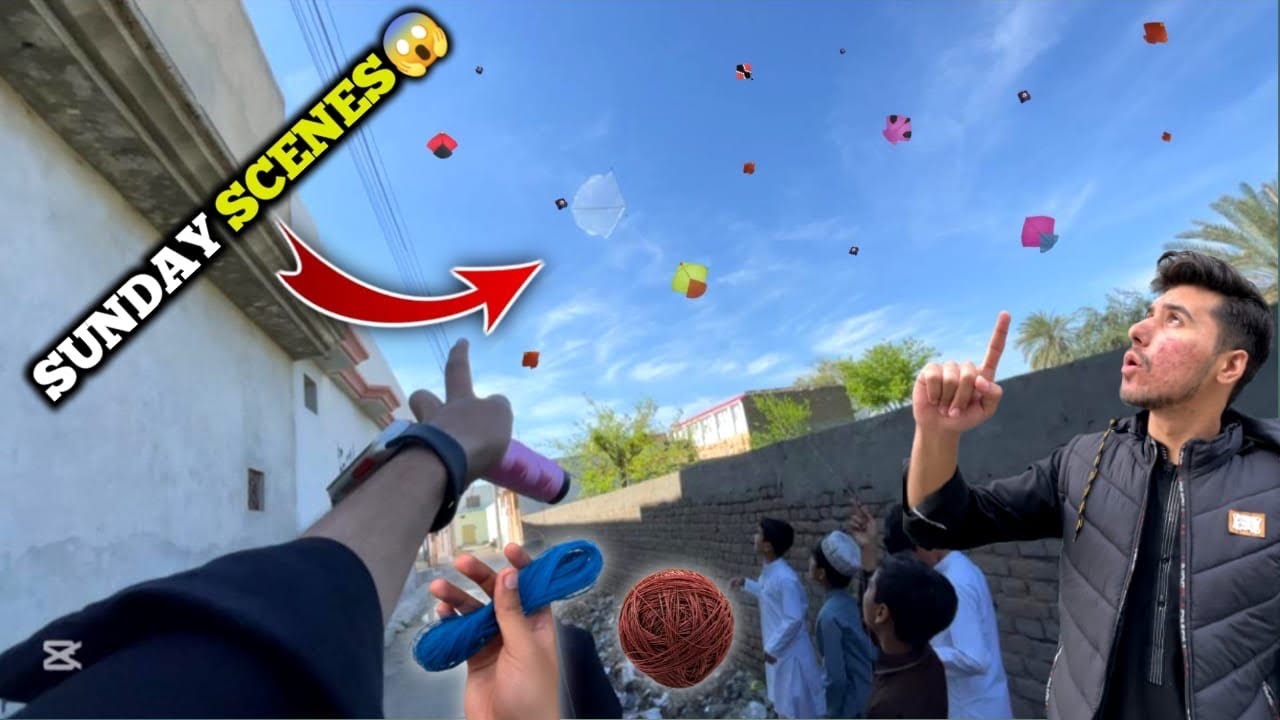 Sunday scenes😍 || kite *catching*😱 || kite looting🪁 || New trick to catch kite🔥 || kite fighting😈