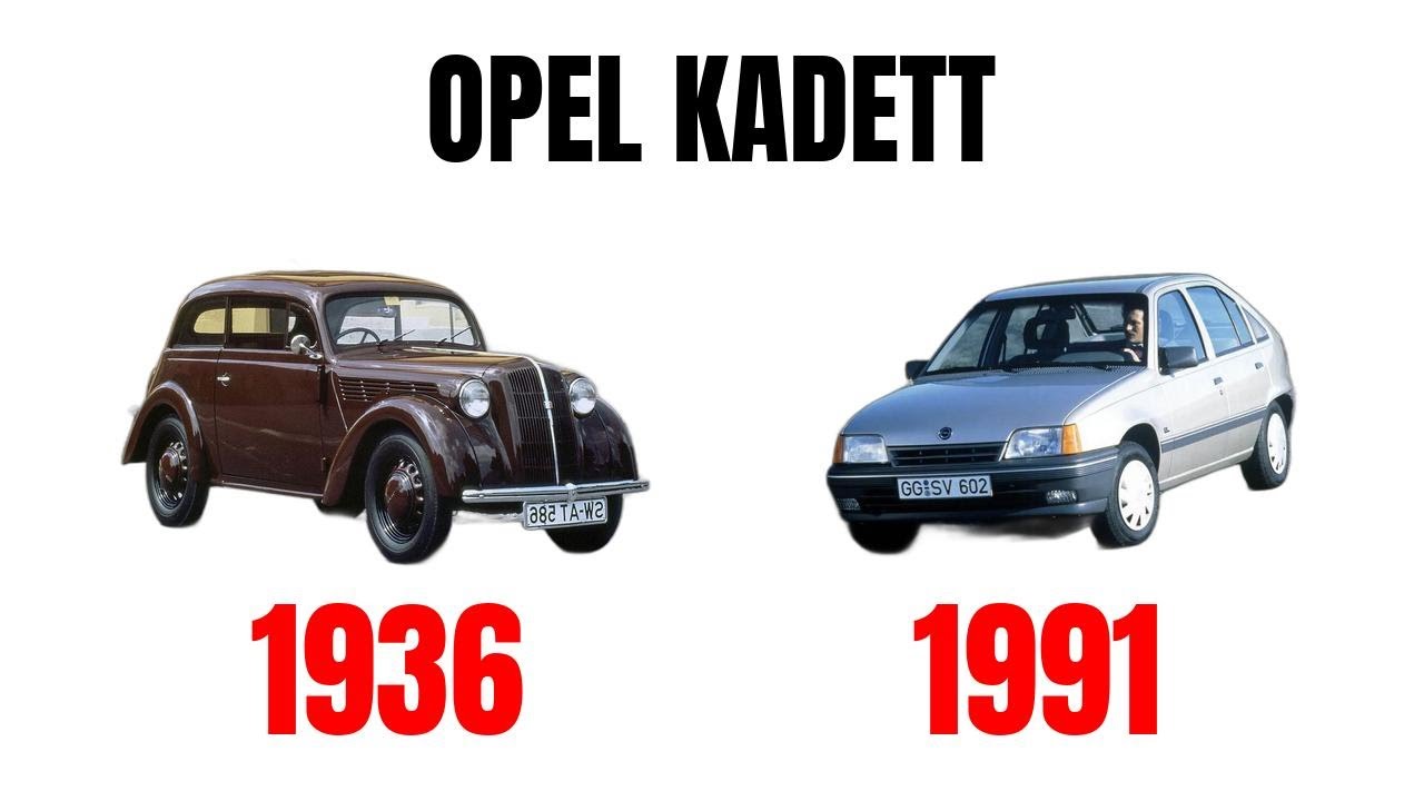 Opel Kadett (Evolution 1936 - 1991) - All generations