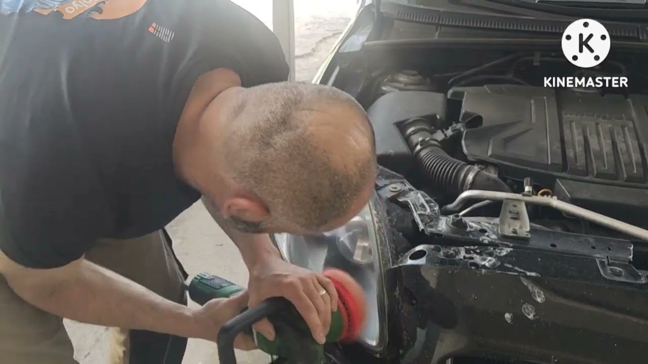 Fiat Croma Pasting headlights and foiling-пастиране и фолиране