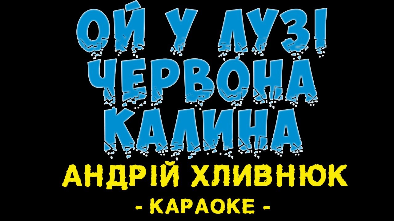 Ой у лузі червона калина (Караоке) Андрій Хливнюк Бумбокс