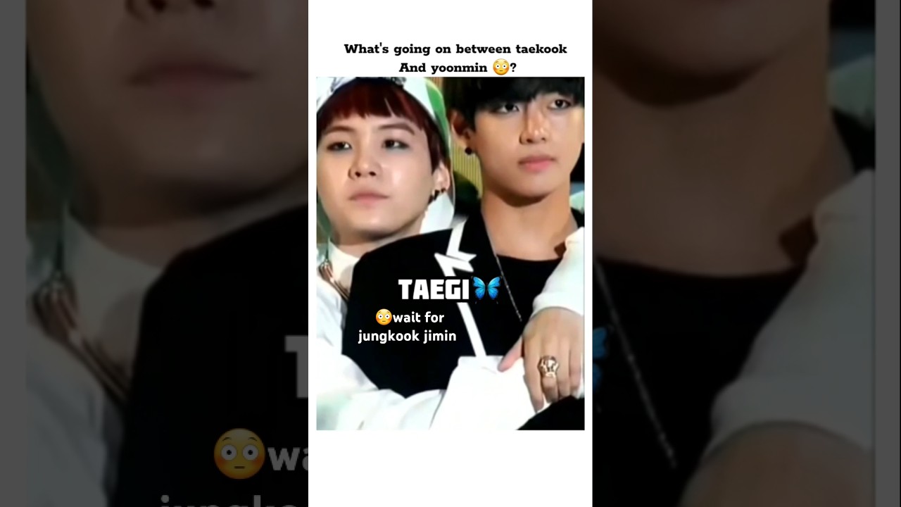 What's going on between taekook 😳 yoonmin jealous #taekook #yoonmin  #viralshort  @JennieKim-w7v