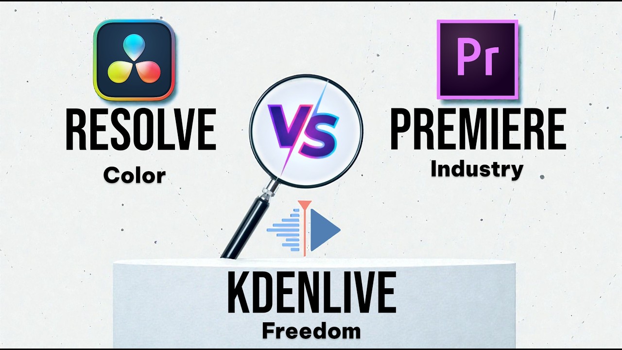 DaVinci Resolve vs Adobe Premiere Pro vs Kdenlive