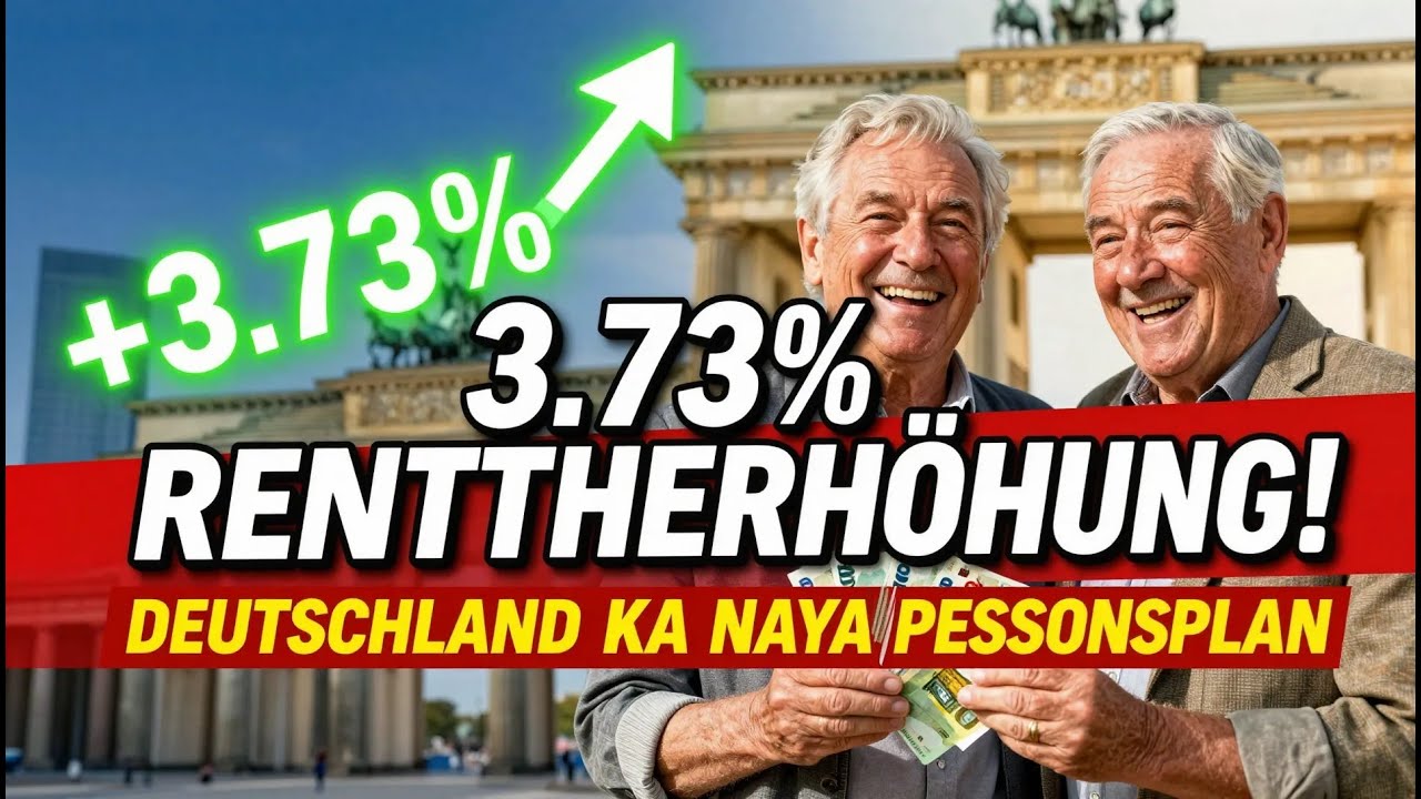 OFFIZIELL: Ab Juli 2026 - 3,73% mehr Rente + NEUE Aktive Rente mit 2.000€ steuerfrei