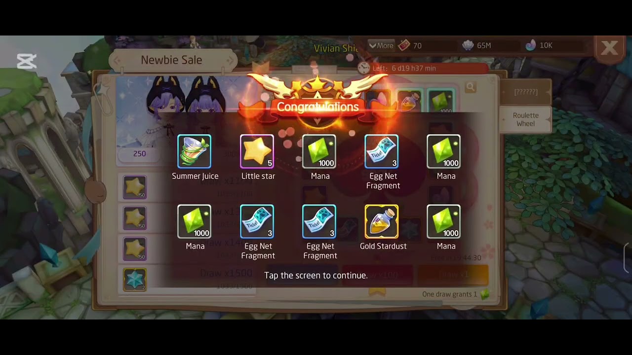 Tales of Wind:Radiant Rebirth Roulette Wheel Event