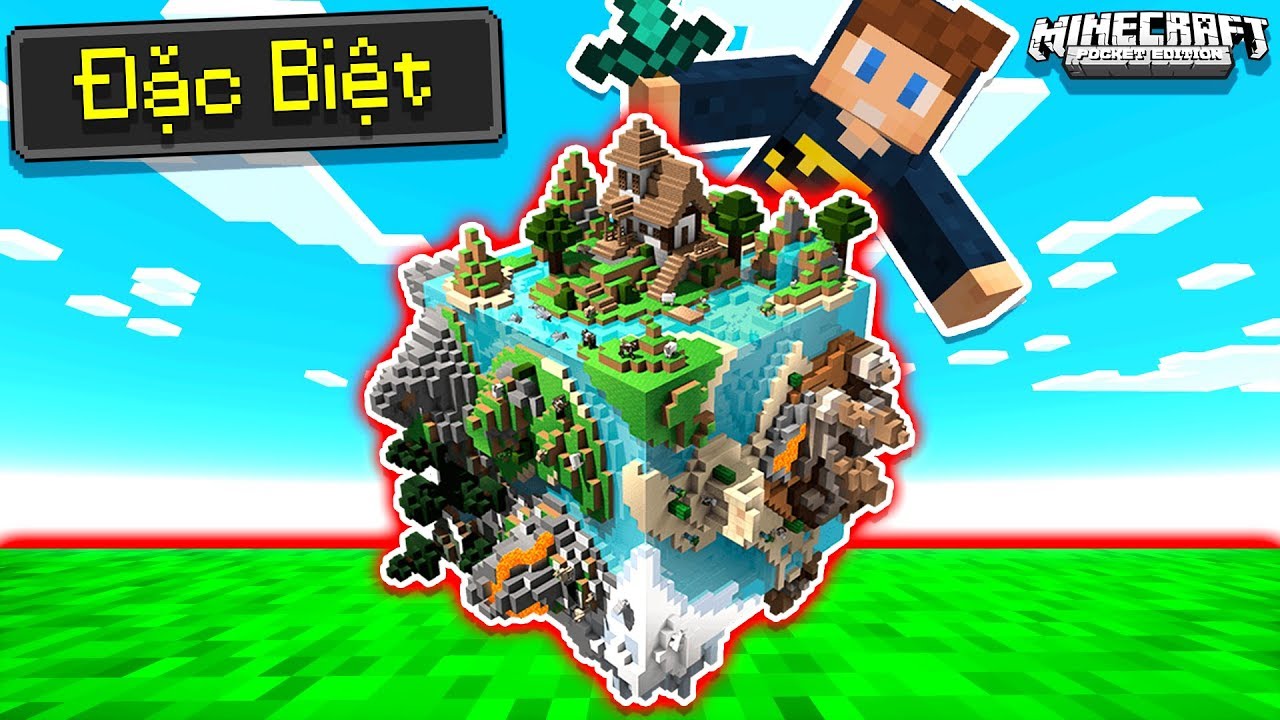 THỬ THÁCH JAYGRAY SINH TỒN TRÊN 1 BLOCK ĐẶC BIỆT TRONG MCPE